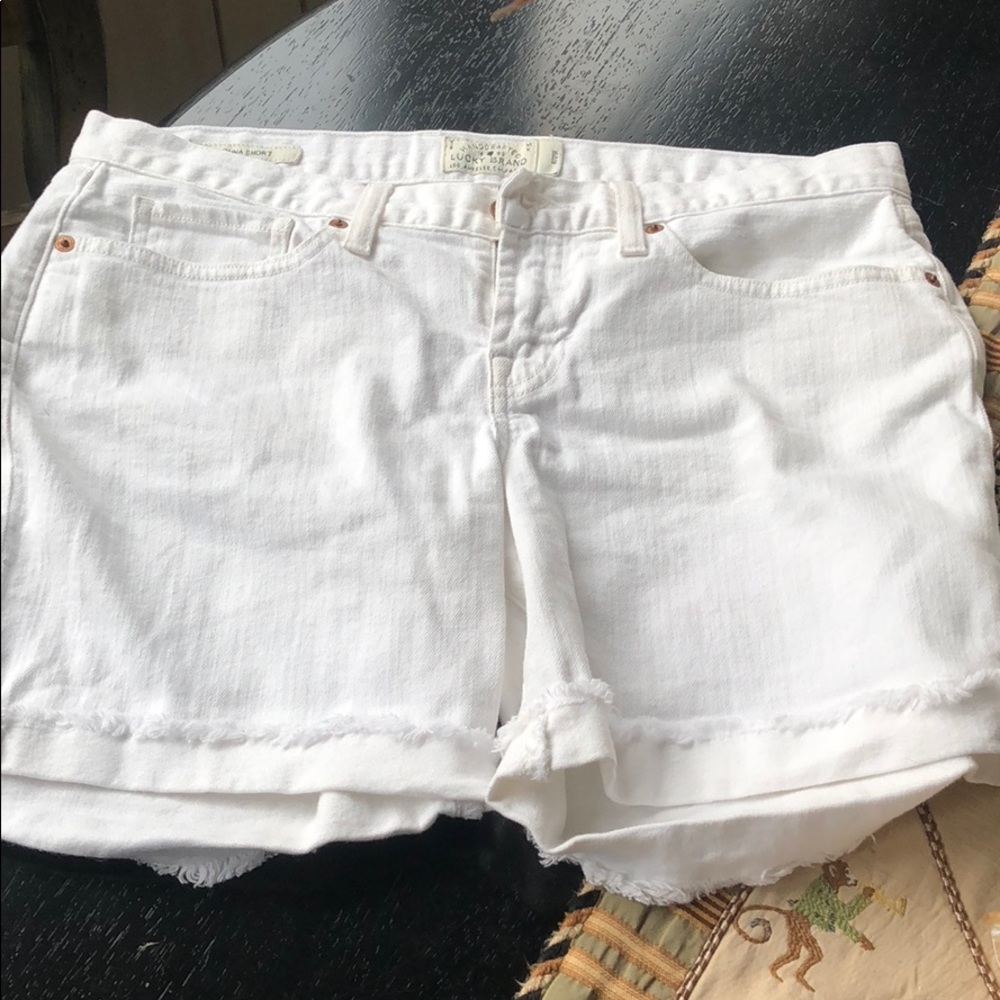 Lucky Brand White Denim Shorts